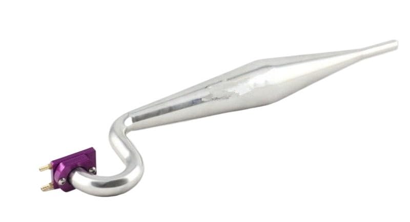 One-Piece Exhaust Pipe with Water-Cooled Head for Gas RC Boats, 490mm Stainless Steel Header for 26cc Engines, Performance Tuning Kit