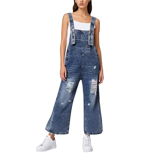 Salopette baggy pour femme coupe ample pour éliminer l'inconfort des jeans serrés