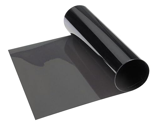 FOLIATEC TOPSTRIPE Blendstreifen Tönungsfolie Sonnenschutzfolie Windschutzscheibe Folie mit effektivem Sonnenschutz durch Tönung, Grauschwarz, 15 x 152 cm
