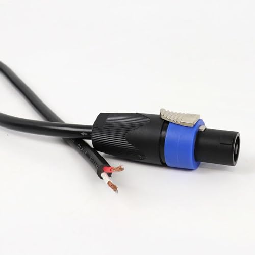 Mr. Dj USA 25FT - Speakon to Bare Wire - Style# CSPK-RAW25 - Buy More Save More (4, 4 Cords (25ft) / $21.99 Each)