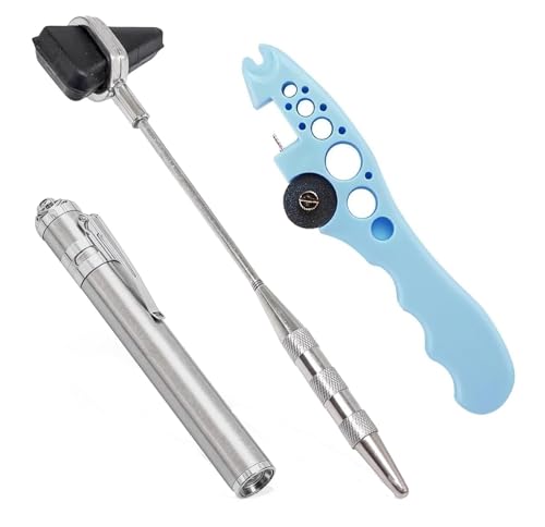 Image of HYZIK Medical And Examination euipments for medical use || doctor use.. (Pen torch & knee hammer & ampule cutter)
