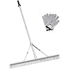 Amazon.com : Landscape Rake 36 Inch Head, Leaf Rakes for Lawns with 67 ...