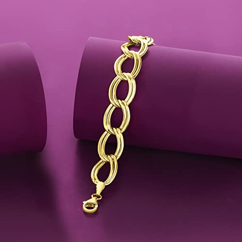 Ross-Simons 14kt Yellow Gold Double-Oval Link Bracelet3