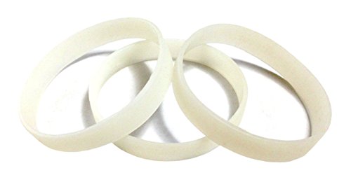Image of TheAwristocrat 1 Dozen (12) Multi-Pack Blank Rubber Wristbands Silicone Bracelets - Select from a Variety of Colors