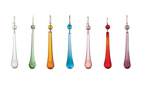 Image of B&P Lamp 3 Inch Blue Teardrop with Blue Bead