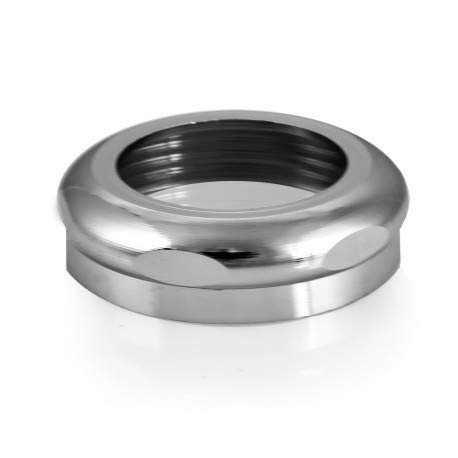 1-1/2Inch X 1-1/4Inch Tubular Slip Nut, Chrome Plated Solid Brass