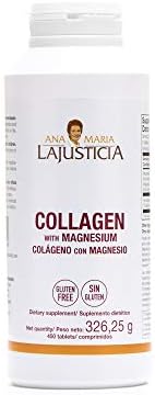 Ana Maria LaJusticia Collagen with Magnesium - 450 Tabs - Rejuvenate Your Skin - Strengthen Your Nervous System - Keep Bones and Teeth in Good Condition