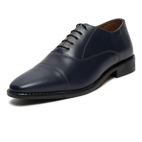 Image of LOUIS STITCH Men's Derby Shoes | Handmade Italian Leather Formal Shoes | Classic Lace-Up Derby Shoes for Men | Premium, Office & Wedding Shoes | Sizes 6-12
