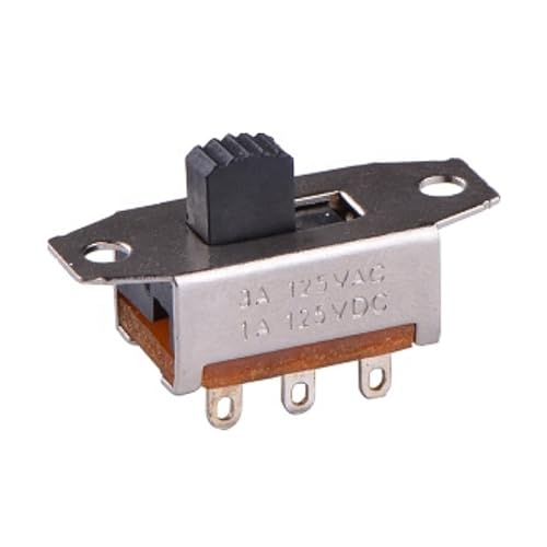 Interrupteur DPDT ON-OFF glissière bouton composant électronique soudure - 4