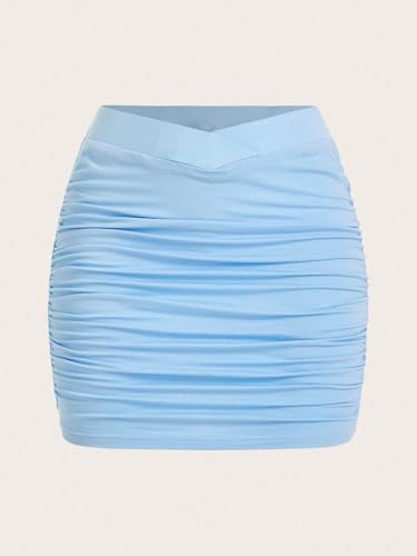 Women's Sequin Heart Letter Mini Skirt2