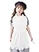 Love Potato Pure Cotton White Apron Children Cooking Apron Princess Ruffle Apron for Kids 4-7 Years Old