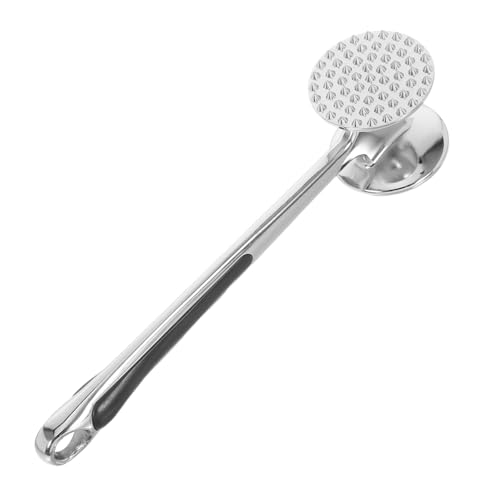INOOMP Dual Sided Meat Hammer Tenderizer Meat Mallet for Tenderizing Steak Poultry Kitchen Tool with Comfortable Grip Space Efficient Design and Hanging Hole for Easy Storage