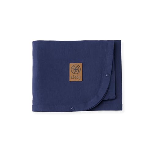 Cloby Multifunktionale Babydecke - Kinderdecke mit UV-Schutz (UPF 50+) - UV-Decke - Navy - blau (95x73 cm)