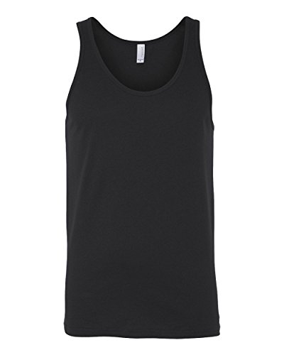 Bella + Canvas Unisex Jersey Tank, Medium, BLACK