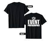 Official Staff Job (Back Printed) Event Photographer T-Shirt