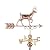 Good Directions 1977P Proud Buck Weathervane, Pure Copper