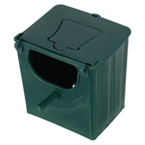BETOOKY Bird Nesting Box for Parakeets with Hanging Perch Weather-resistant Plastic Breeding House for Cockatiels Lovebirds Finch Canary Easy-clean Nest Box