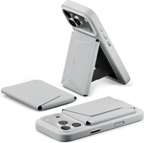 MOFT Carteira Magsafe, suporte de 8 cartões, suporte magnético para telefone com design de puxar para acessar, bloqueio de RFID, ajuste de ângulo e carteira MOVAS minimalista Snap Field para homens