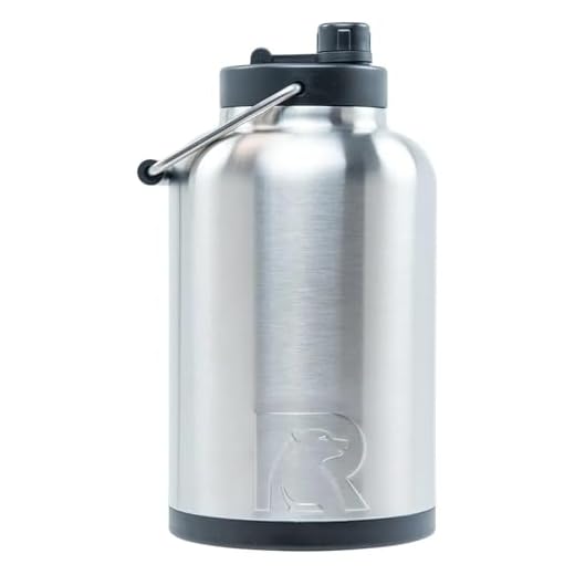 RTIC One Gallon Vacuum Insulated Jug, Stainless