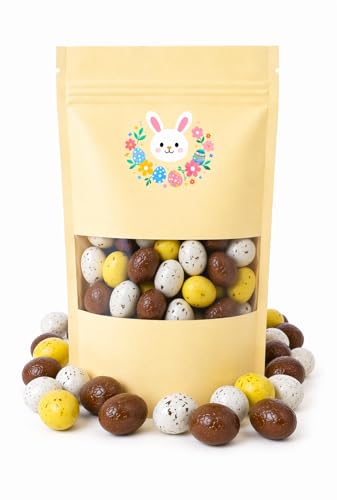 Œufs de Pâques en Chocolat – Assortiment chocolaté | Chocolat au lait & praliné fondant | Chocolat gourmand | Cadeau Pâques | Enfant & Adulte | Chasse...