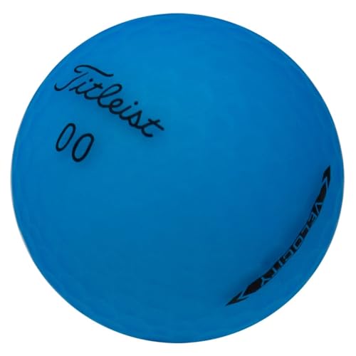 Balles de golf d'occasion Titleist Velocity bleu mat lot de 36 sans logo modèle 2023 recyclé