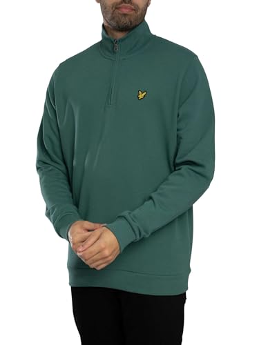 Sweat-shirt à quart de zip Lyle & Scott Homme col montant couleur Everglade