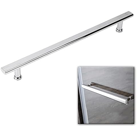 HYEYXKK White Shower Glass Pull Push Door Handle with Bathroom Accessories, Shower Enclosure Towel Bar, Interior Shower Screen Door Push Button Knob (Size : 500mm) Cover