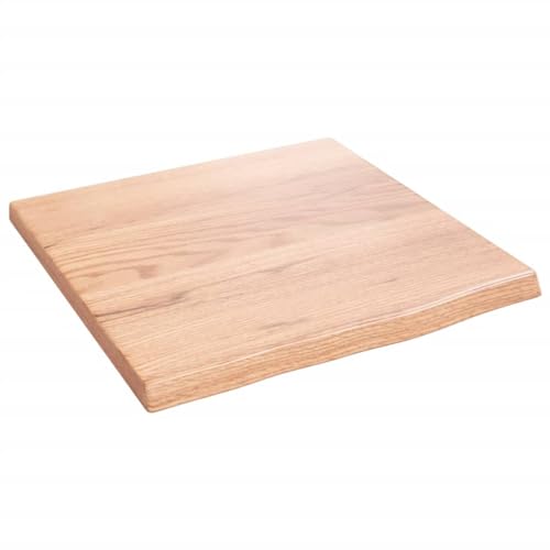 Genérico Wenjingqi EST de Pared Madera de Roble tratada marrón Claro 40x40x2cm, Marrón 363629
