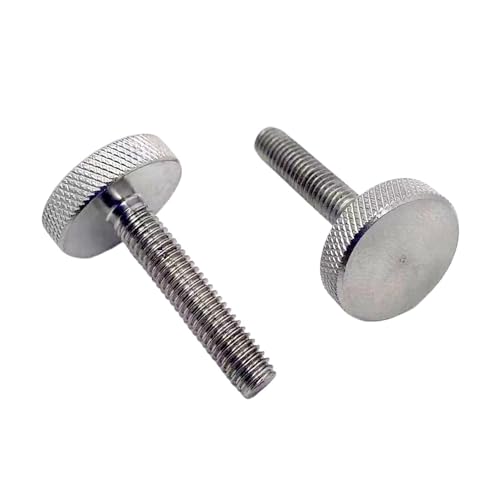 M3 M4 M5 M6 M8 M10 GB835 304 Stainless Steel Knurl Flat Big Round Head Hand Tighten Decorative Thumb Screw Adjusting Bolt DIN653