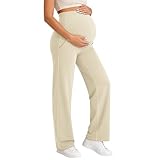 Combinaison élégante : peut être combinée avec des chemisiers longs, des robes de maternité ou des t-shirts surdimensionnés pour un look décontracté et chic. Les leggings de grossesse complètent parfaitement votre garde-robe de maternité.