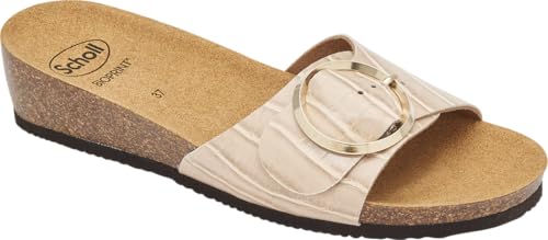 Sandale Scholl Amalfi mule pour femme en cuir noir confortable