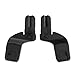 hauck Adattatori per Fissare L'ovetto Drive N Care e Altri Modelli sul Passeggino Doppio Atlantic Twin - Facili da Fissare - 1 Coppia - Nero immagine