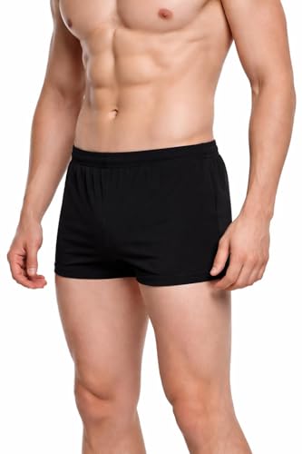 Adult male Incontinence Underwear - Trunk style - Bladder Control Briefs Washable and Reusable Urinary brief for Men Cotton with Front Absorption Area