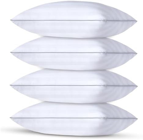 Bed Pillows for Sleeping 4 Pack Standard Size - Luxury Quality Ho...