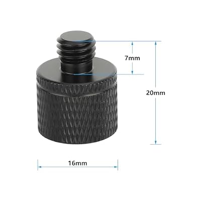 M8 Male to 1/4-20 Female Thread Screw Adapter(5 Pieces)
