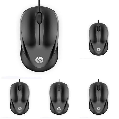 HP 1000 Souris Ambidextre USB Type-A 1200 DPI (Lot de 5)
