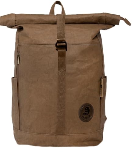 Papero ® Rucksack aus Kraft- Papier YETI | Ultra...