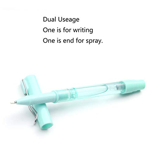 Gel Pen with Empty Spray Bottle, 10ml 1/3oz Empty Containers Portable Fragrances Atomizer Refillable Bottles Plastic Writing Pen Spray Pen - Pack of 5