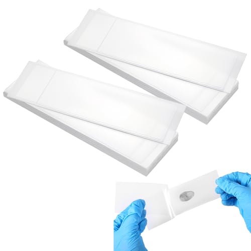 Image of Marspark 100 Pcs Fingerprint Lifting Pads Fingerprint Lifting Tape Finger Print Forensic Science Kit Clear for Forensic Most Occupations