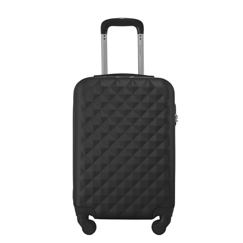 Mala de Viagem Tamanho Bordo 10kg Rodas 360 - Gladiador Diamond D1MB (Preta)