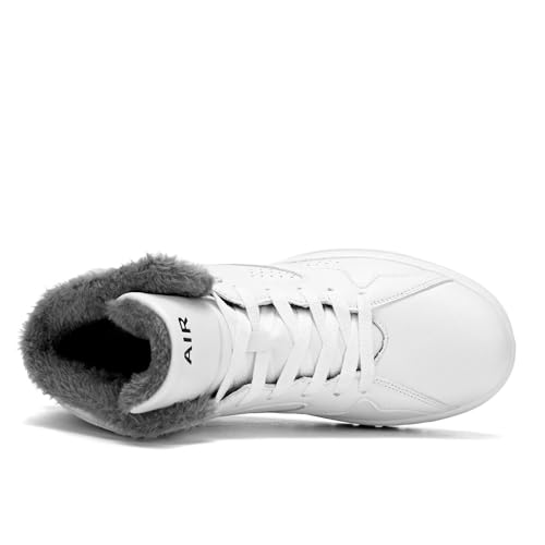 Mens Hight Top Walking Snow Winter Shoes Fur Lined Warm Casual Sneakers Lightweight Comfortable Outdoor Boots Sole Soft3