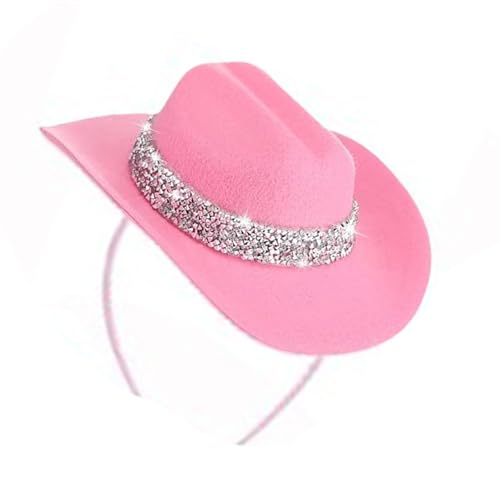 ドールハウスのための輝くロデオのスタイルヘアクリップ装飾ディスコイベントとコスチュームデザインカウガールパーティーアクセサリー