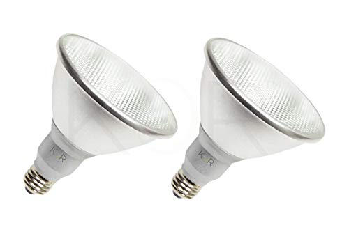 Image of KOR K21471 PAR38 LED Flood Bulbs, 100W Equivalent, Dimmable, 3000K, 2 Pack