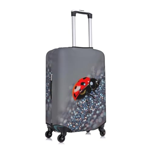 Ladybugs Pattern Infinite Speckled Print Luggage Suitcase Cover Protector Luggage Washable Covers With Concealed Zipper3