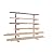 Lumber Storage Rack Board Basement Storage Wall Mounted Rack Max 600 lb Steel with 6-Level Wall Mount, Indoor & Outdoor, 2 Pack