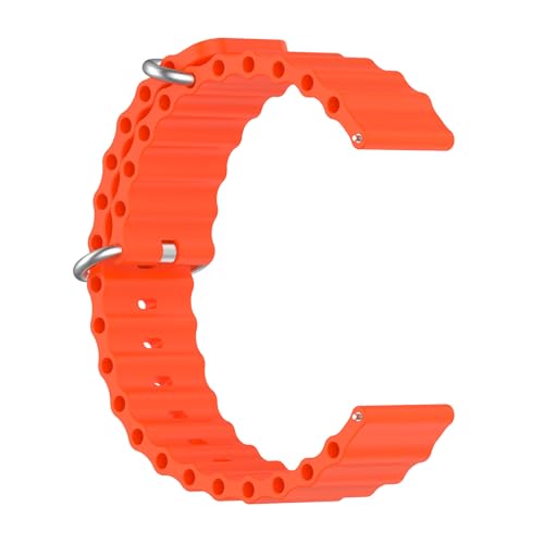 Correas de silicona naranja para reloj AGM miniatura 1