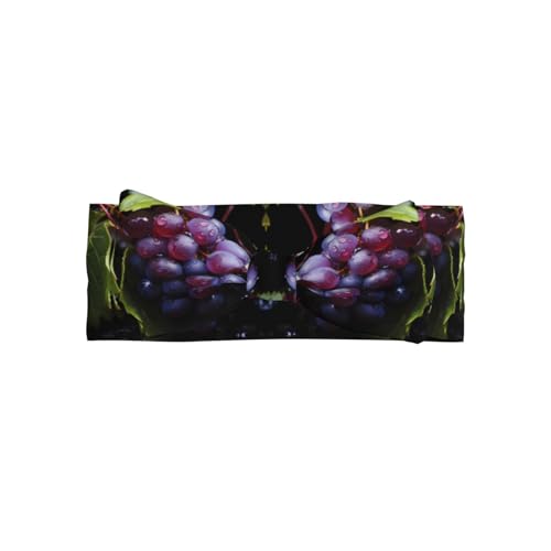 Fresh Grapes Pattern Baby Bow Headband - Super Stretchy Soft Bows Hair Accessories for Newborn Infant Toddlers Kids Girls - Elastic and Skin-Friendly