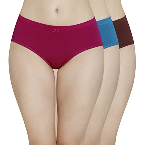 Image of Amante Inner Elastic Cotton Hipster Panty Pack- Pack of 3