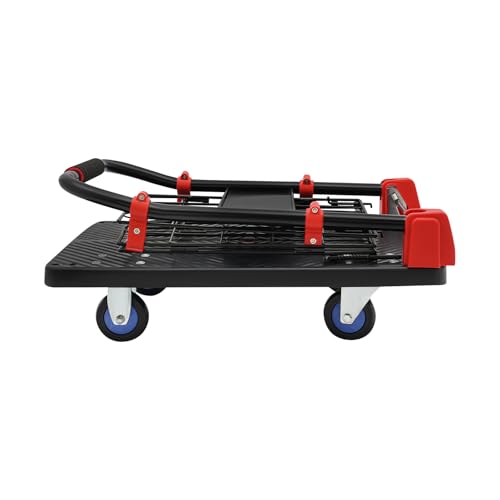 Carretilla de mano con jaula plegable 330 lb negra miniatura 5