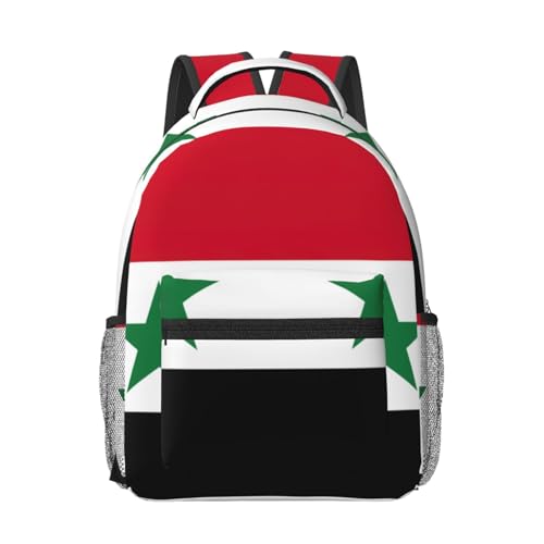 Sac à dos ordinateur drapeau syrien noir taille unique bagage cabine